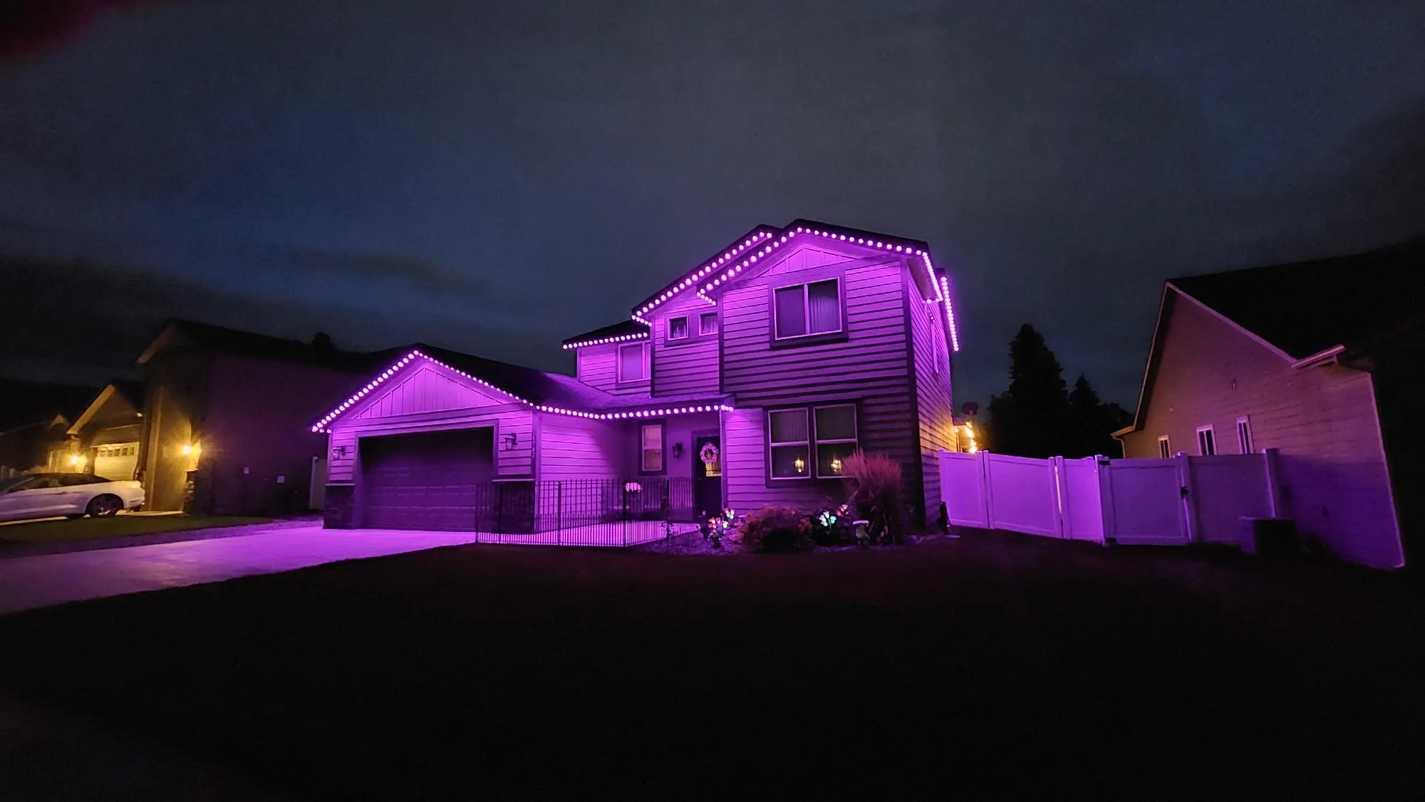 Loveland home with permanent LED lighting